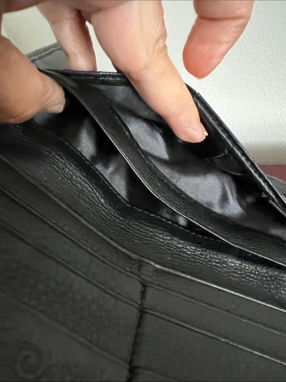 Brighton Black Leather Wallet/Crossbody with Red Heart Detail - Picture 10 of 15